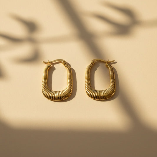 Architectural Loop Earrings