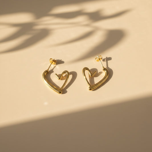 Unfinished Heart Earrings
